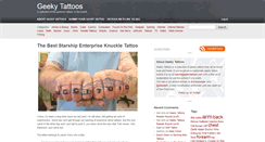 Desktop Screenshot of geekytattoos.com